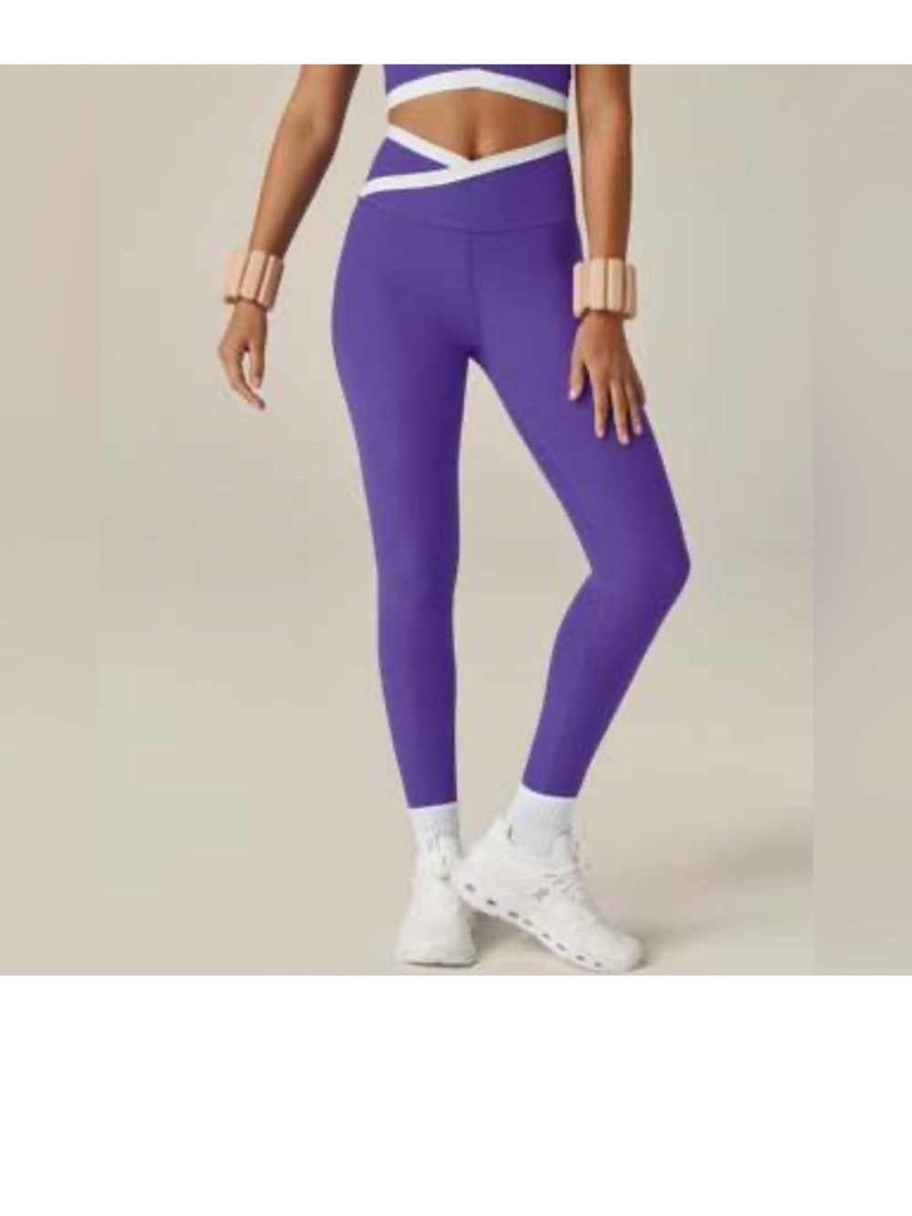 Vibrant Purple High-Waist Leggings